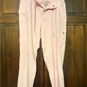 Avalanche Pale Pink Elastic Waist Cargo Pants